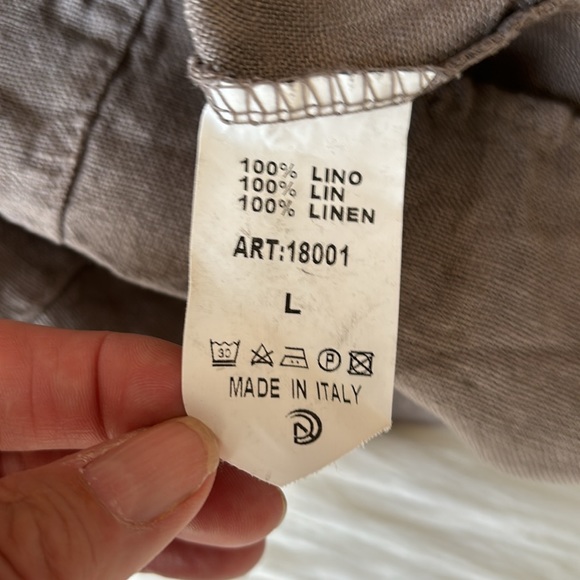 Cute Taupe Linen Skirt. - Picture 7 of 8